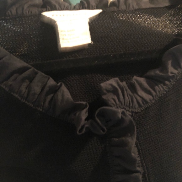 Exclusively Misook woman black Jacket with ruffles - Picture 2 of 3